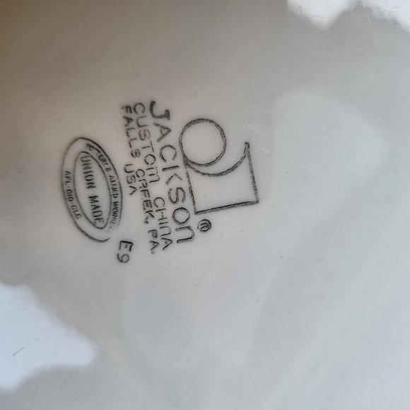 1pc RARE Vtg Jackson China Hummingbird 9.5" Chop Plate~Cooks Rest, Union… - Picture 10 of 14